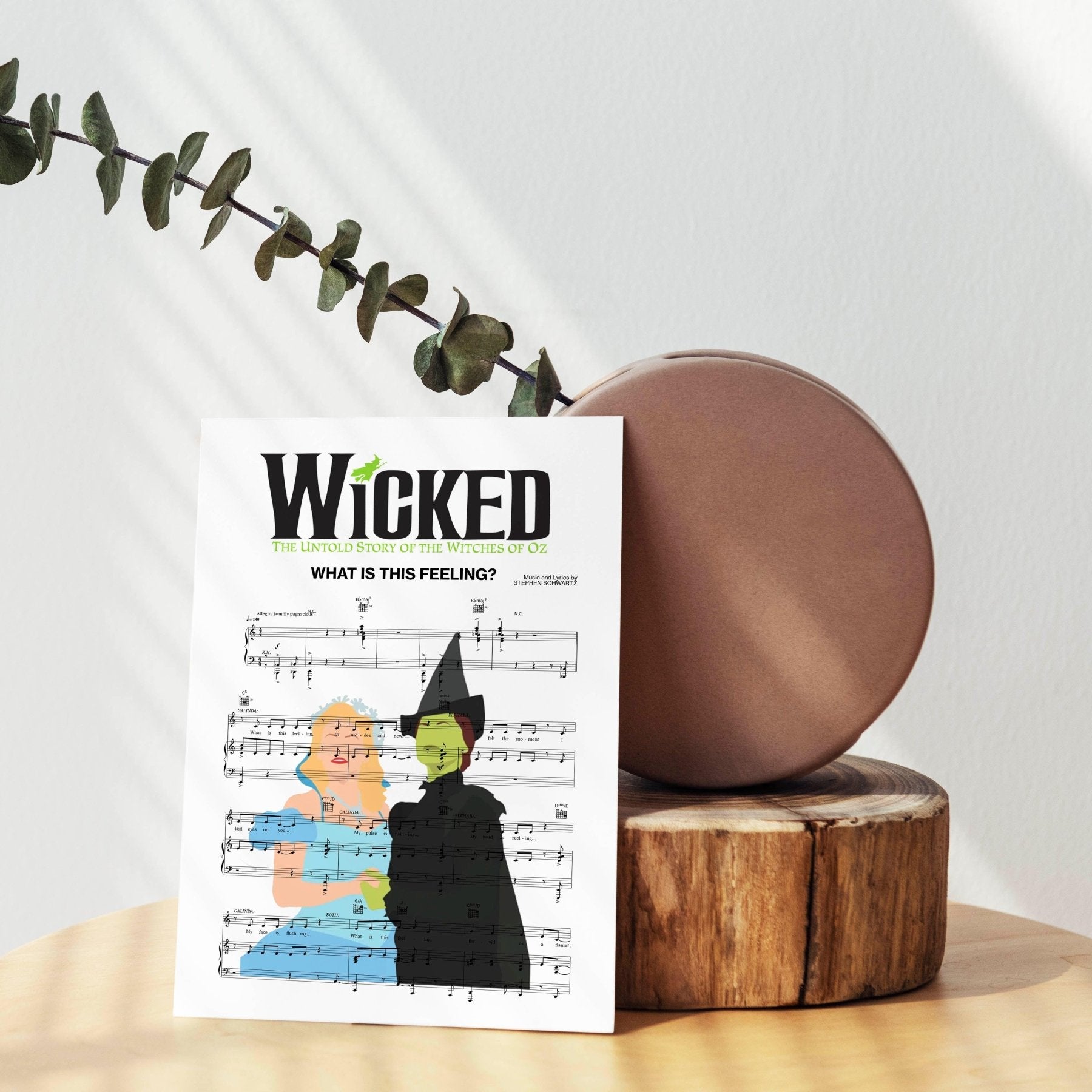 Wicked - What Is This Feeling Music Print - 98types