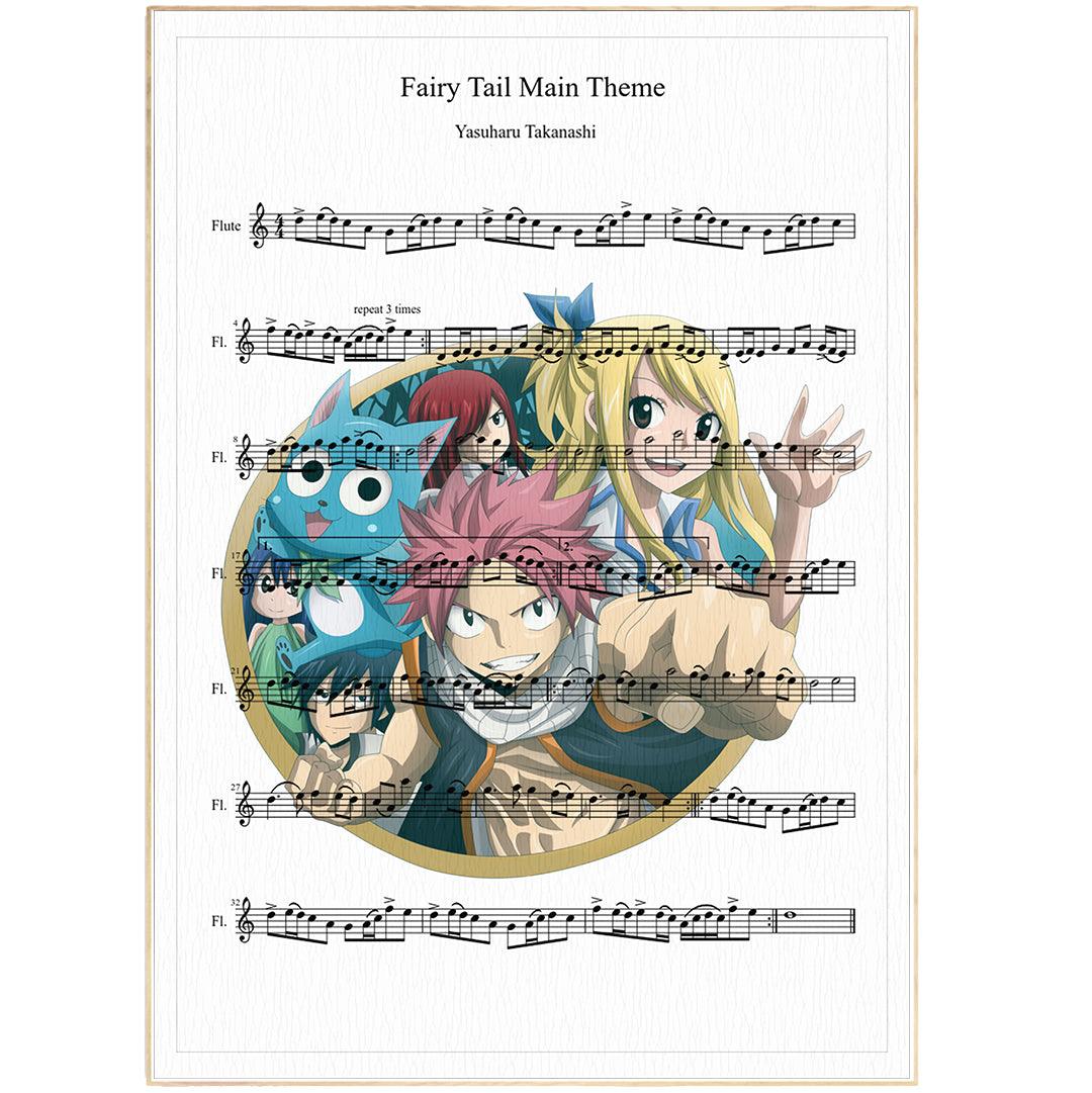 Yasuharu Takanashi fairy tail main theme Print - 98types