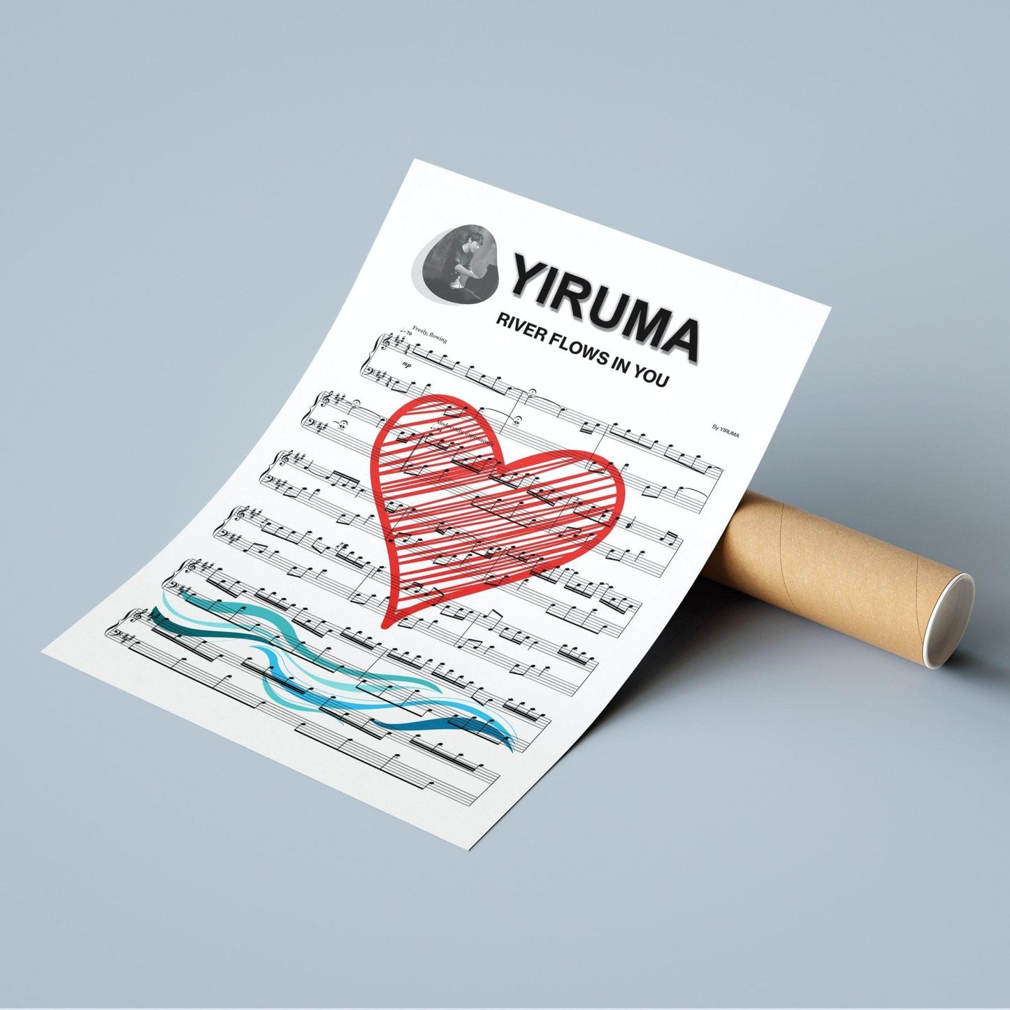 Yiruma River Flows in You Song Print - 98types