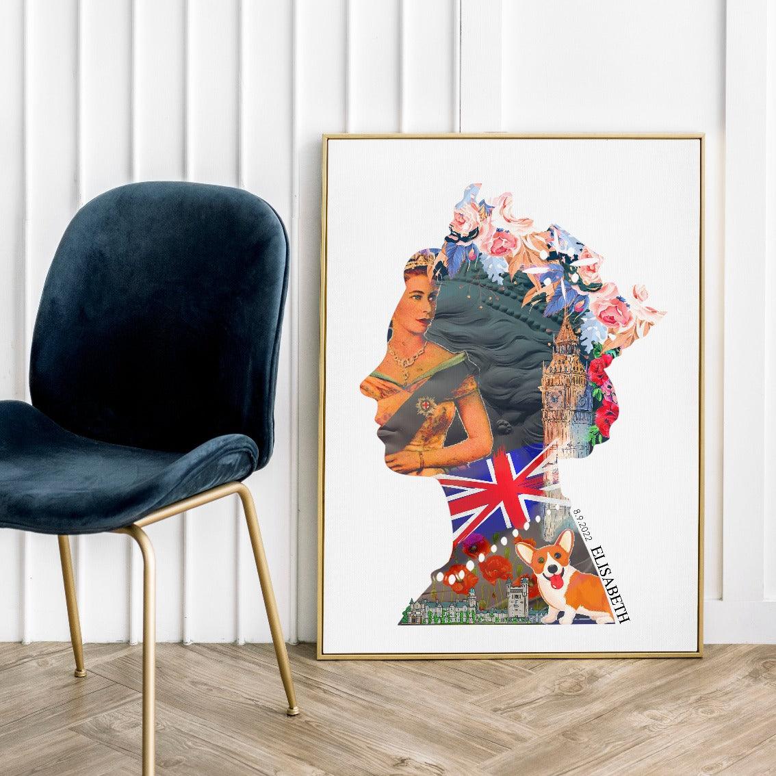 QUEEN ELIZABETH WALL ART POSTER - 98typesPOP ART