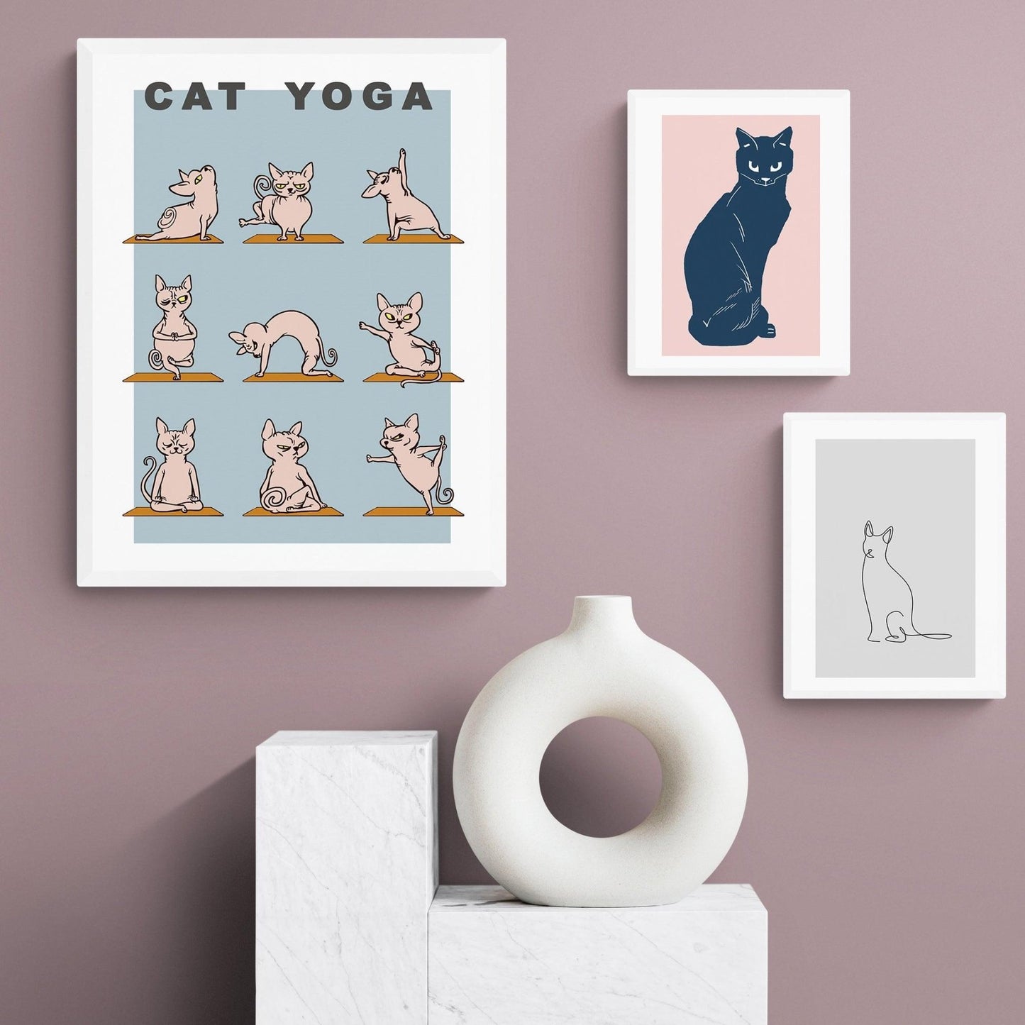 The Guard of Your House cat art print — funny cat home guardian pop art wall decoration UK