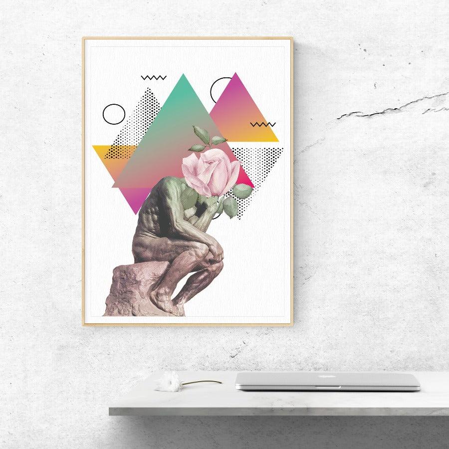 The Thinker Statue Print - 98types