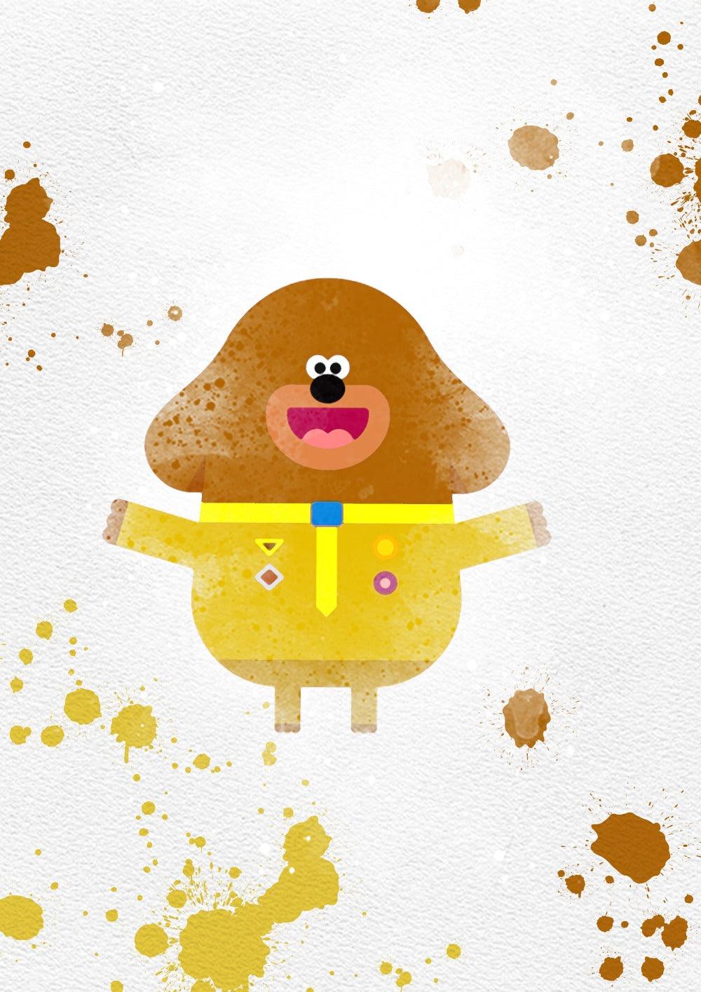 Duggee Set of 8 watercolour Printable Watercolour Print - 98types