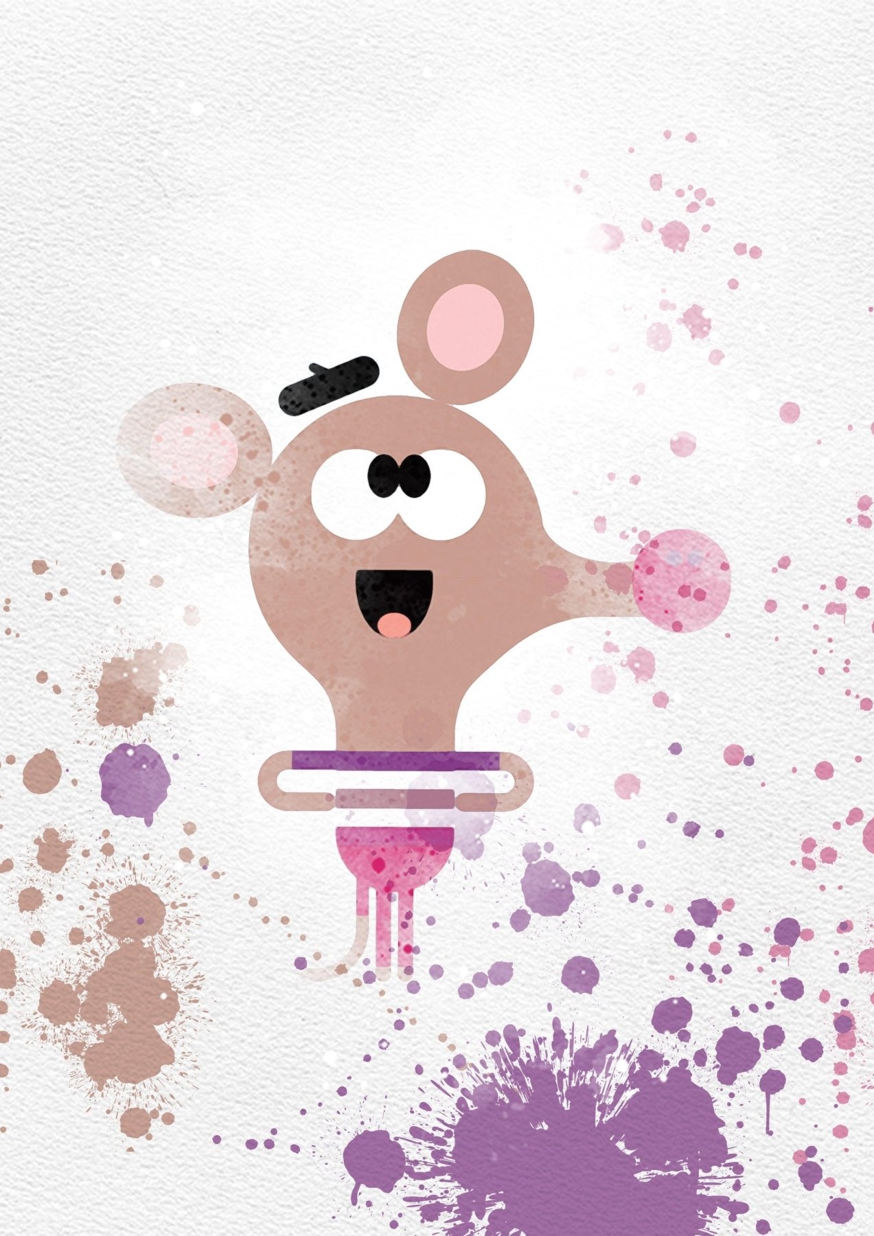 Duggee Set of 8 watercolour Printable Watercolour Print - 98types