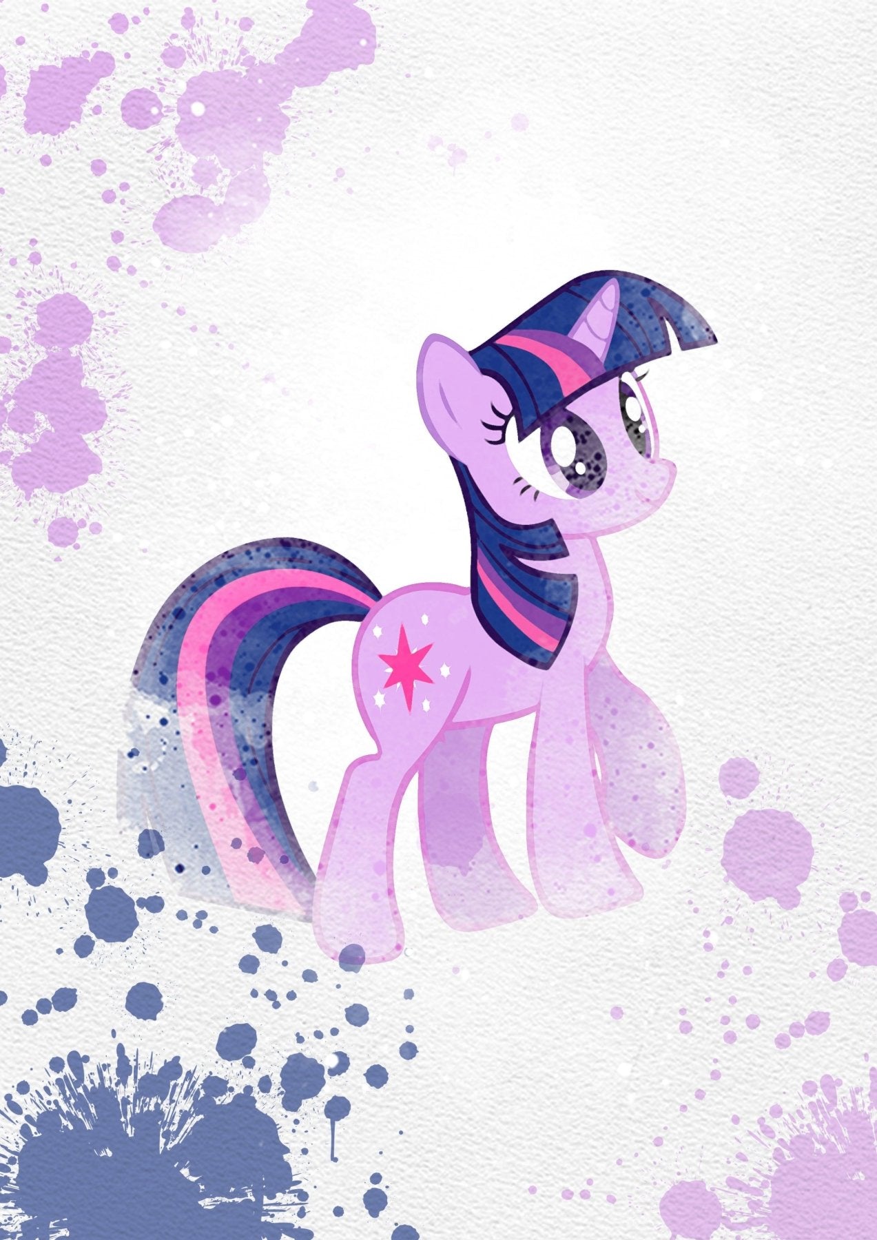 My Little Pony Poster 8 Set Printable Watercolour Print - 98typesPRINTABLES