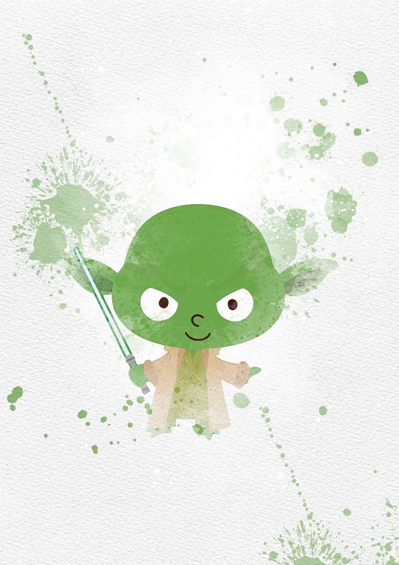 Set 6 Mini Star Wars Watercolour Printable Poster - 98typesPRINTABLES