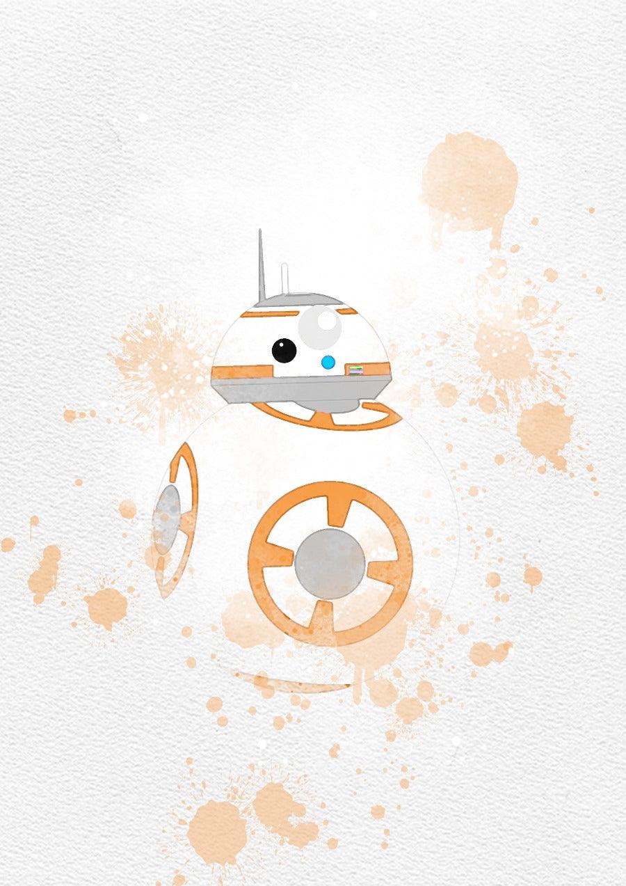 Set 6 Mini Star Wars Watercolour Printable Poster - 98typesPRINTABLES