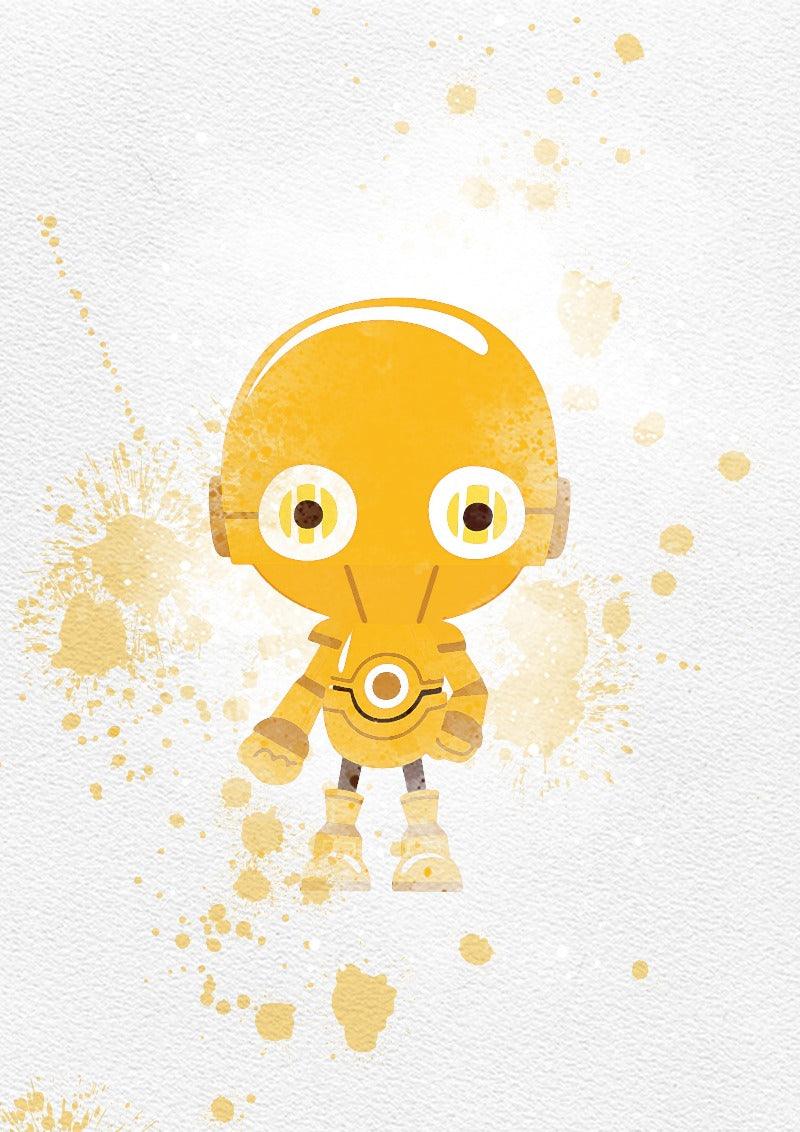 Set 6 Mini Star Wars Watercolour Printable Poster - 98typesPRINTABLES