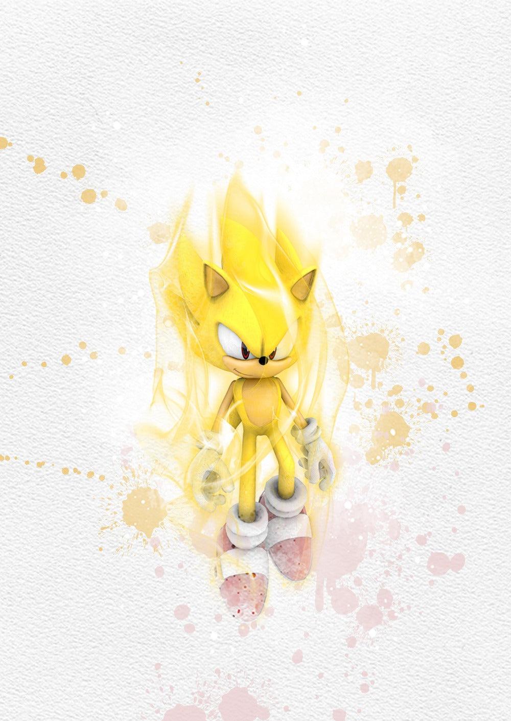Set 6 Sonic Printable Watercolour Print - 98types