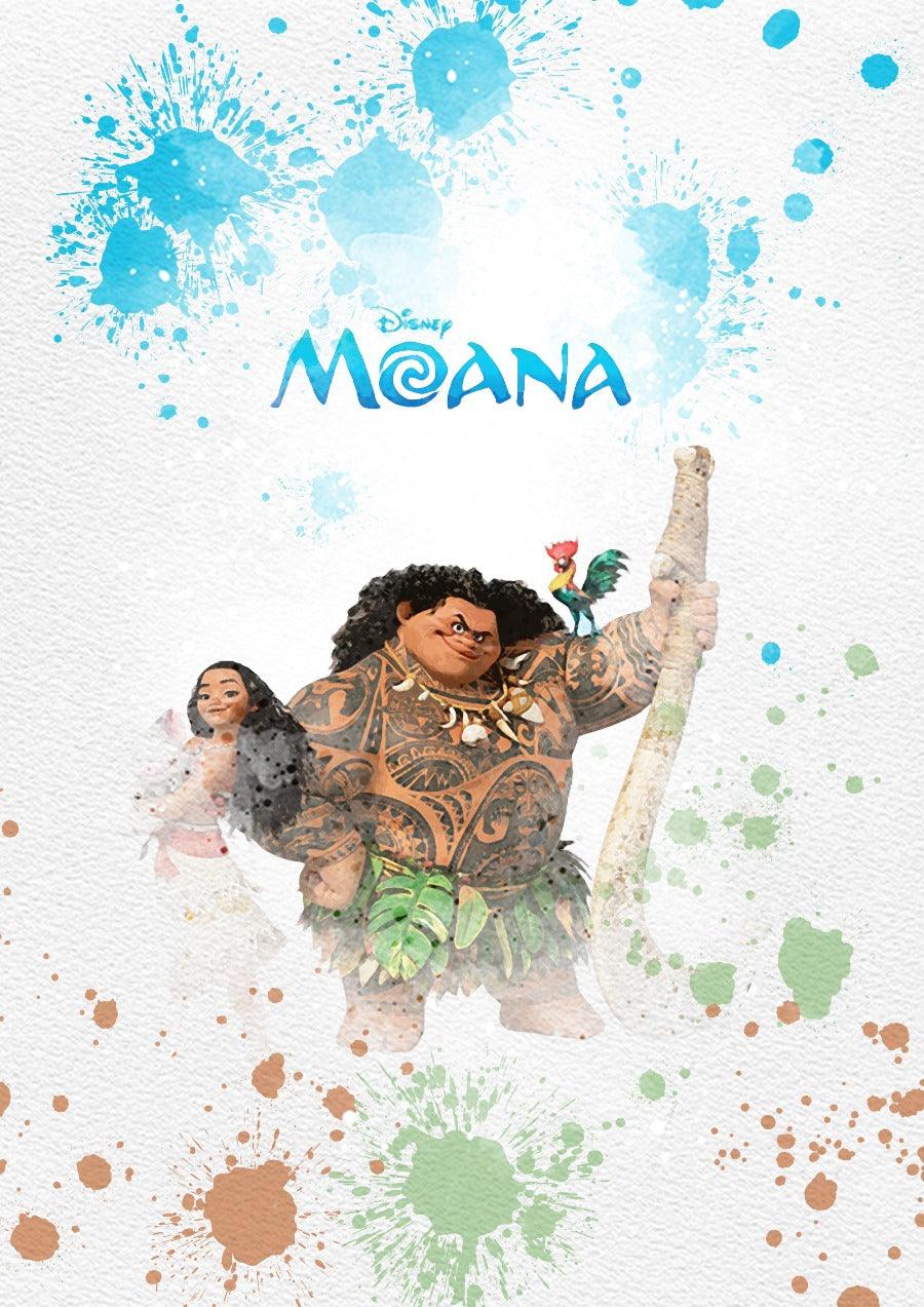 Set of 6 Moana Disney PRINTABLE Poster - 98typesPRINTABLES