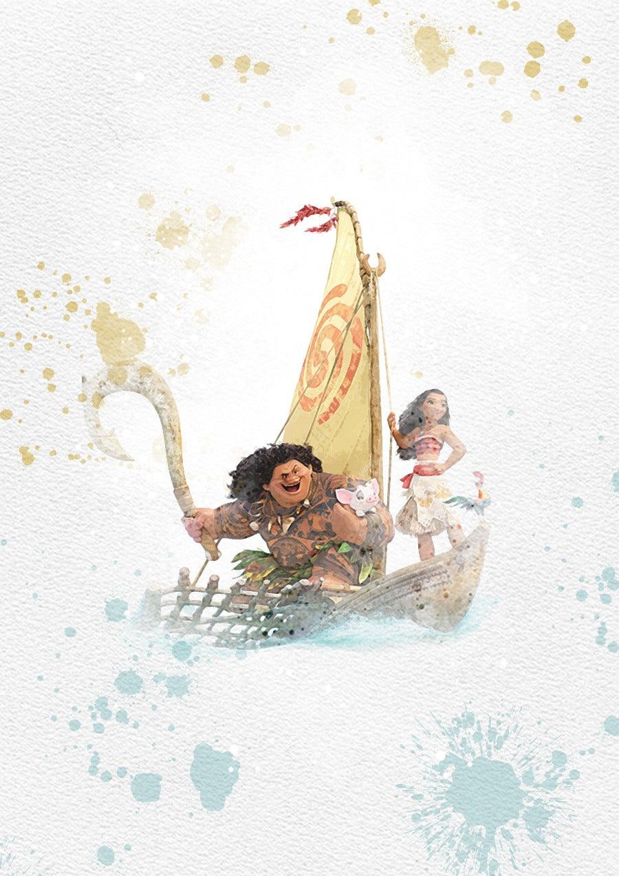 Set of 6 Moana Disney PRINTABLE Poster - 98typesPRINTABLES