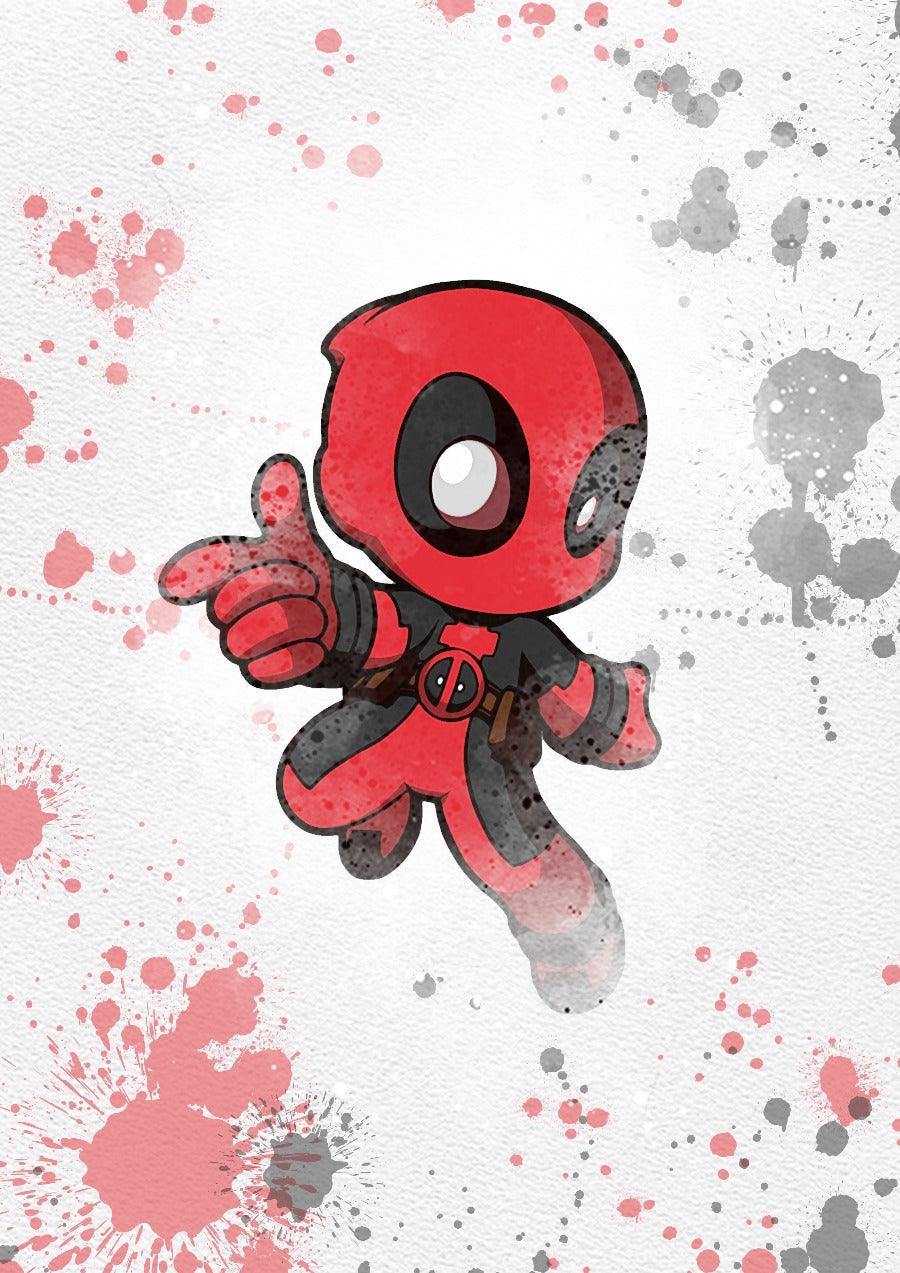 Set of 8 Mini Superheroes PRINTABLE Poster - 98typesPRINTABLES