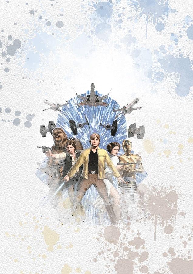 Star Wars Poster 8 Set Printable Watercolour Print - 98typesPRINTABLES