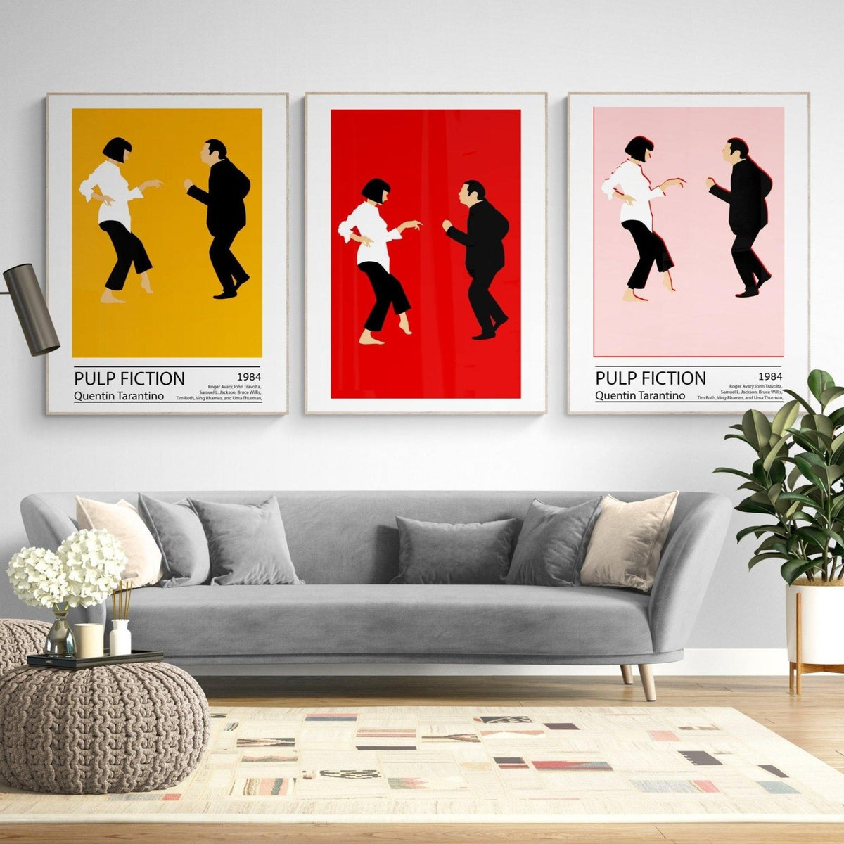 Pulp Fiction 1994 minimalist movie poster print – 98types