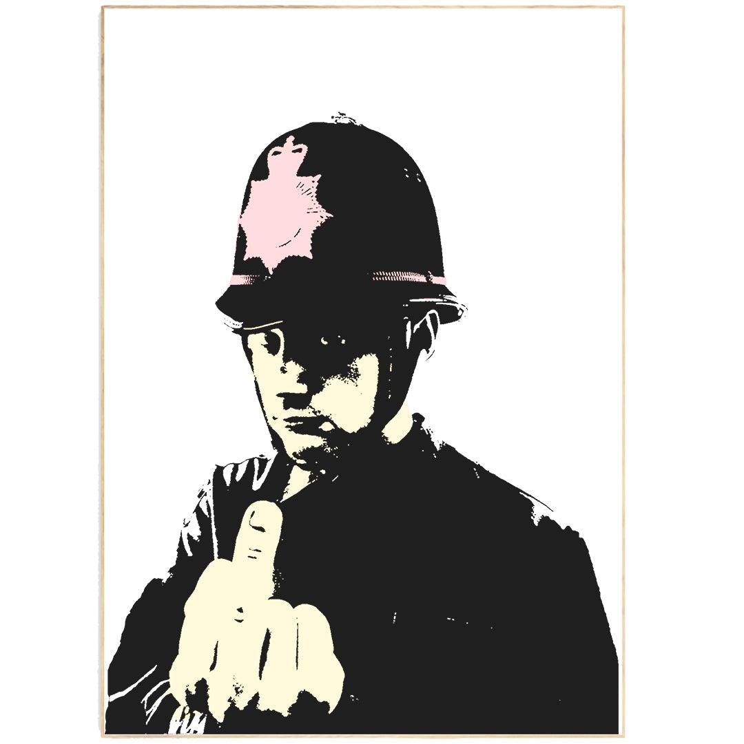 Banksy Middle Finger Poster - 98types
