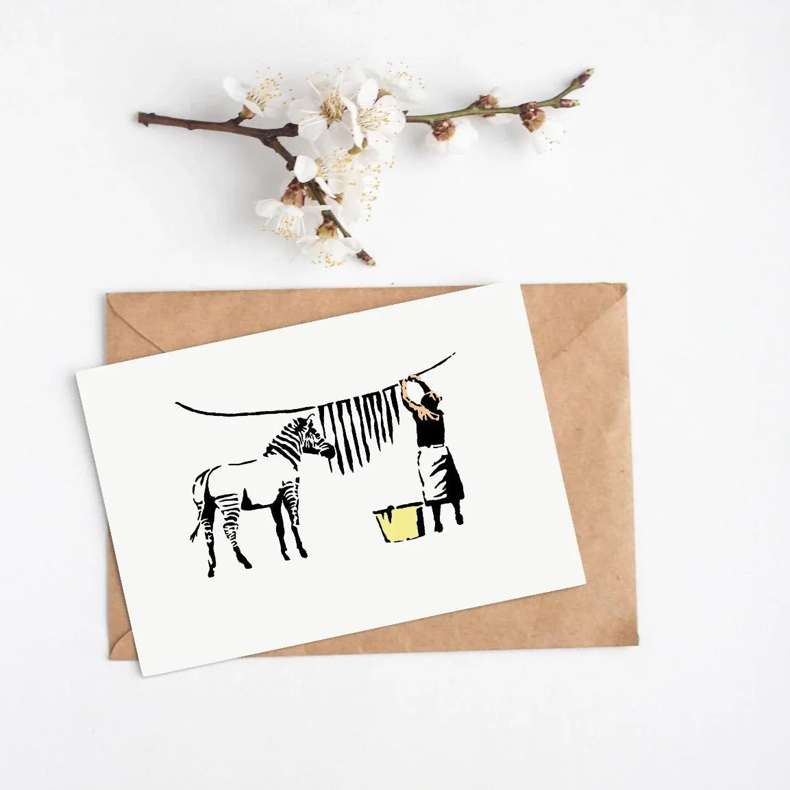 Banksy Washing Zebra Stripes - 98types