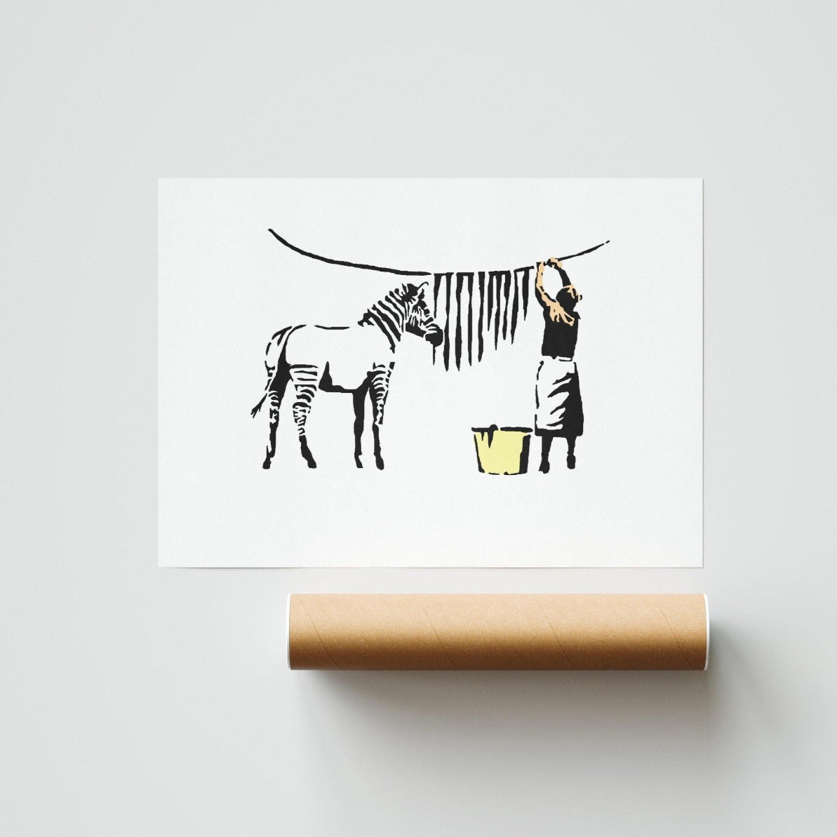 Banksy Washing Zebra Stripes - 98types