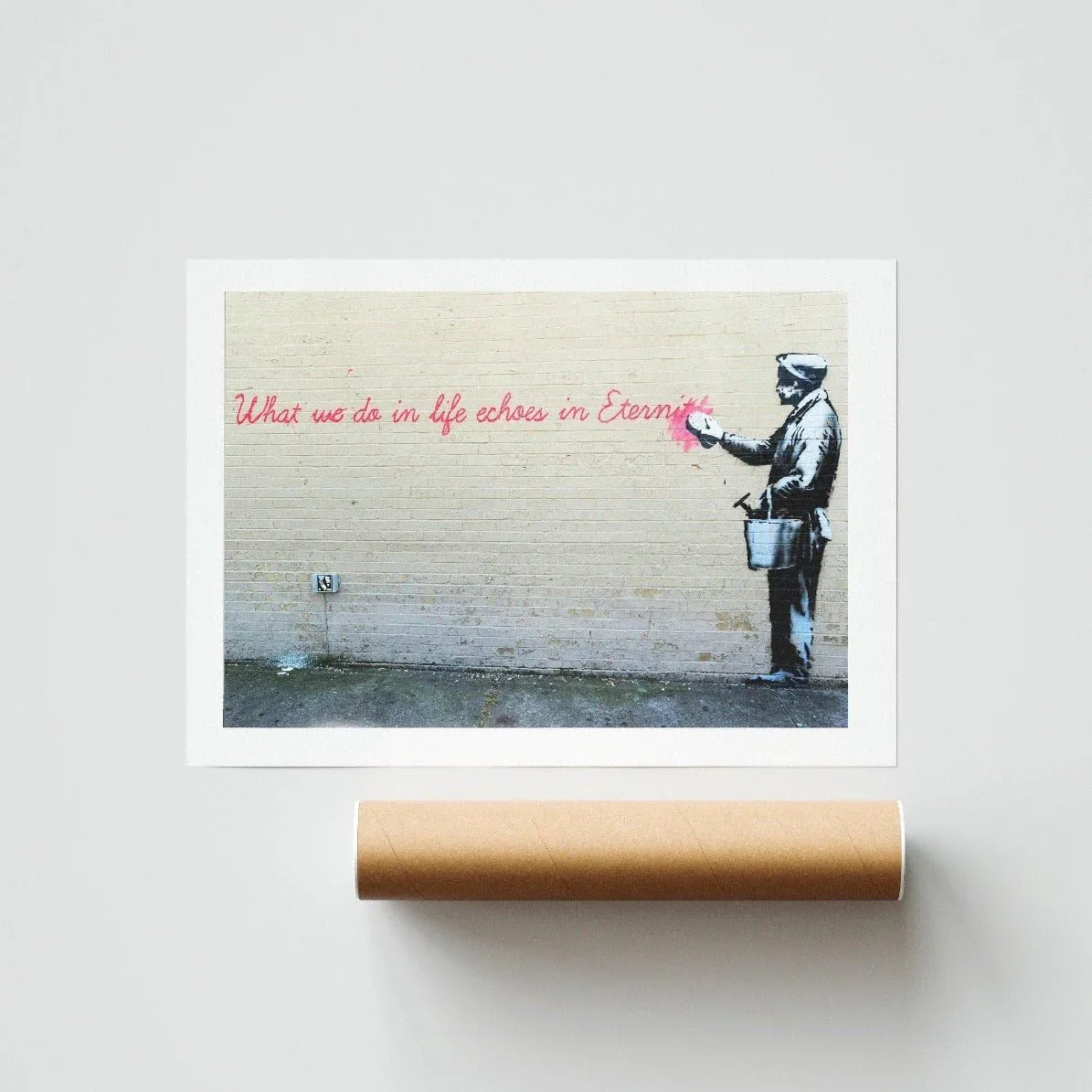 What We Do In Life Echoes In Eternity street art print — Marcus Aurelius Gladiator quote wall art print UK
- 98types