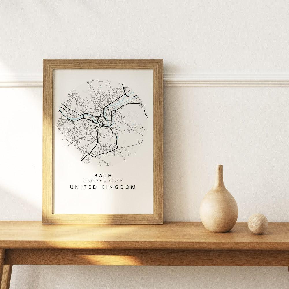 BATH Street City Map Print - 98types
