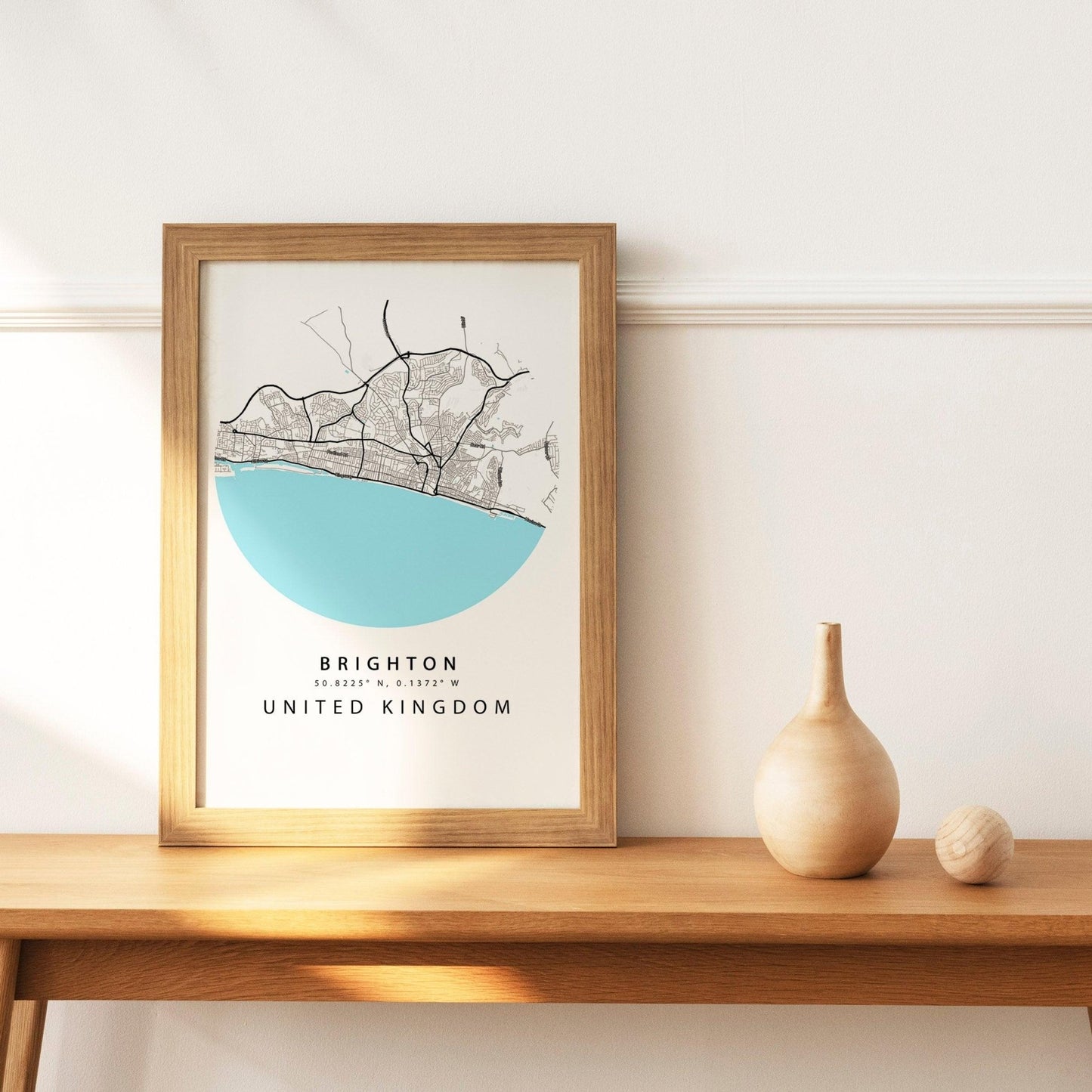 Brighton Street City Map Print - 98types