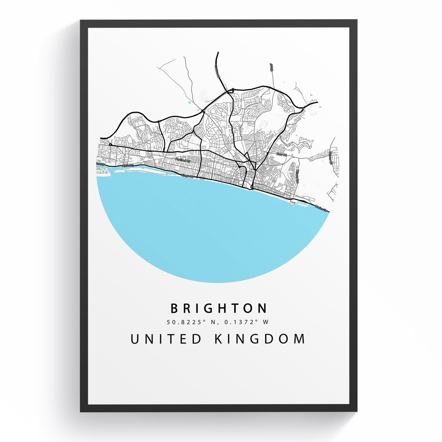 Brighton Street City Map Print - 98types