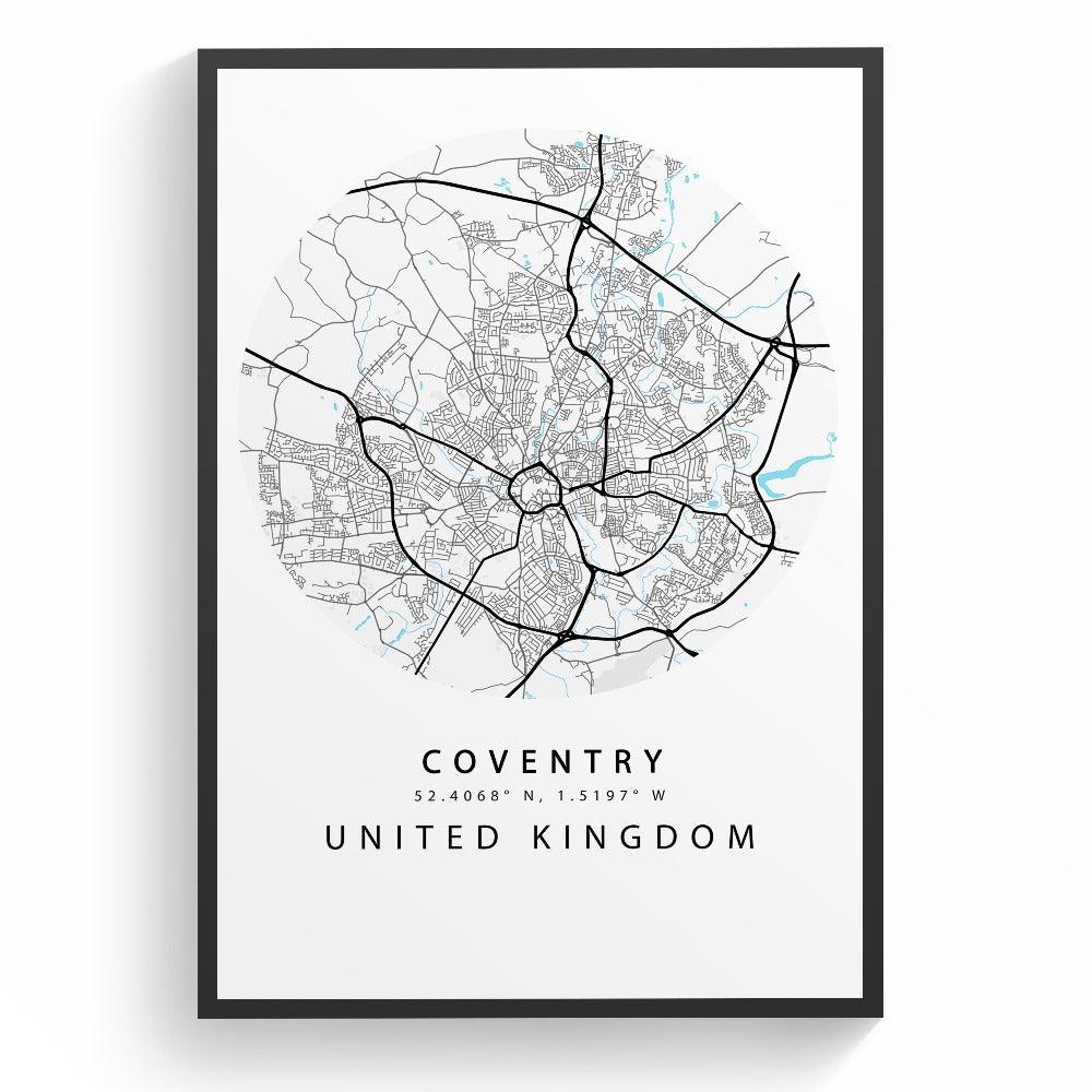 Coventry Street City Map Print - 98types