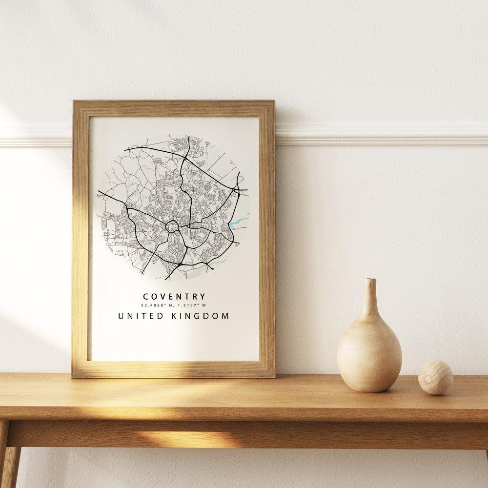 Coventry Street City Map Print - 98types