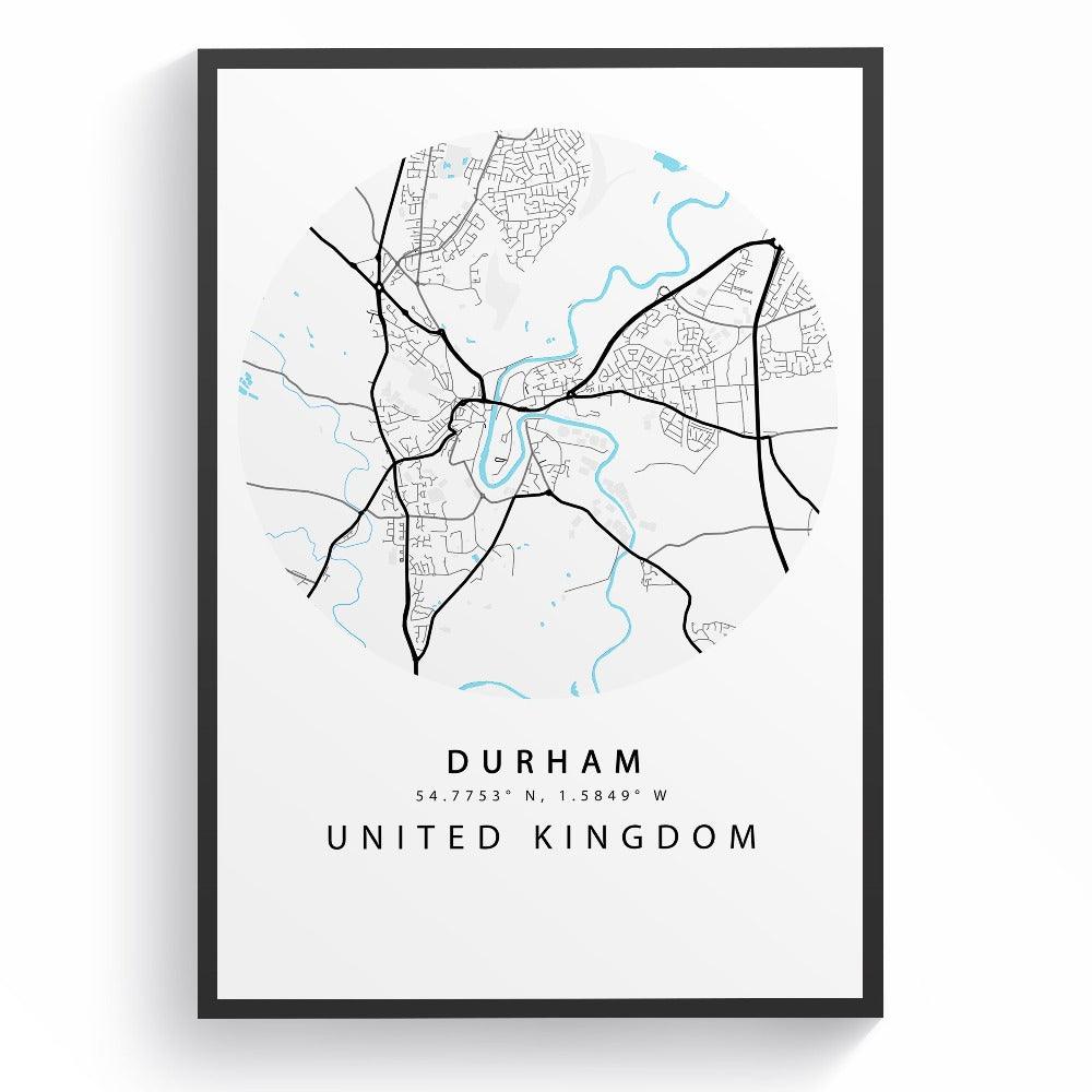 Durham Street City Map Print - 98types