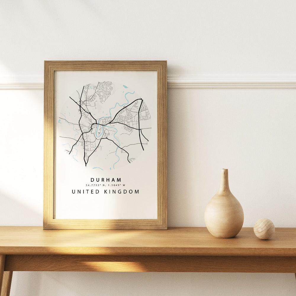 Durham Street City Map Print - 98types