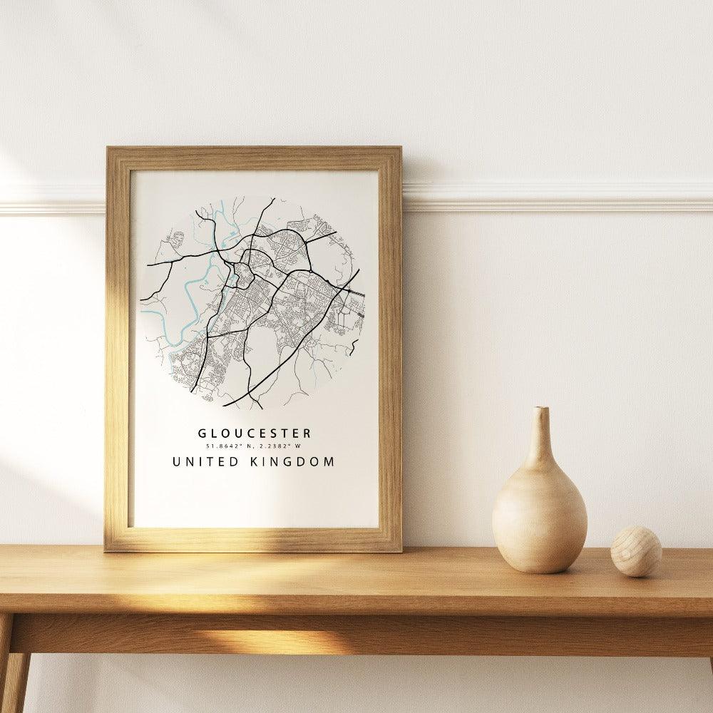 Gloucester Street City Map Print - 98typesUK Maps
