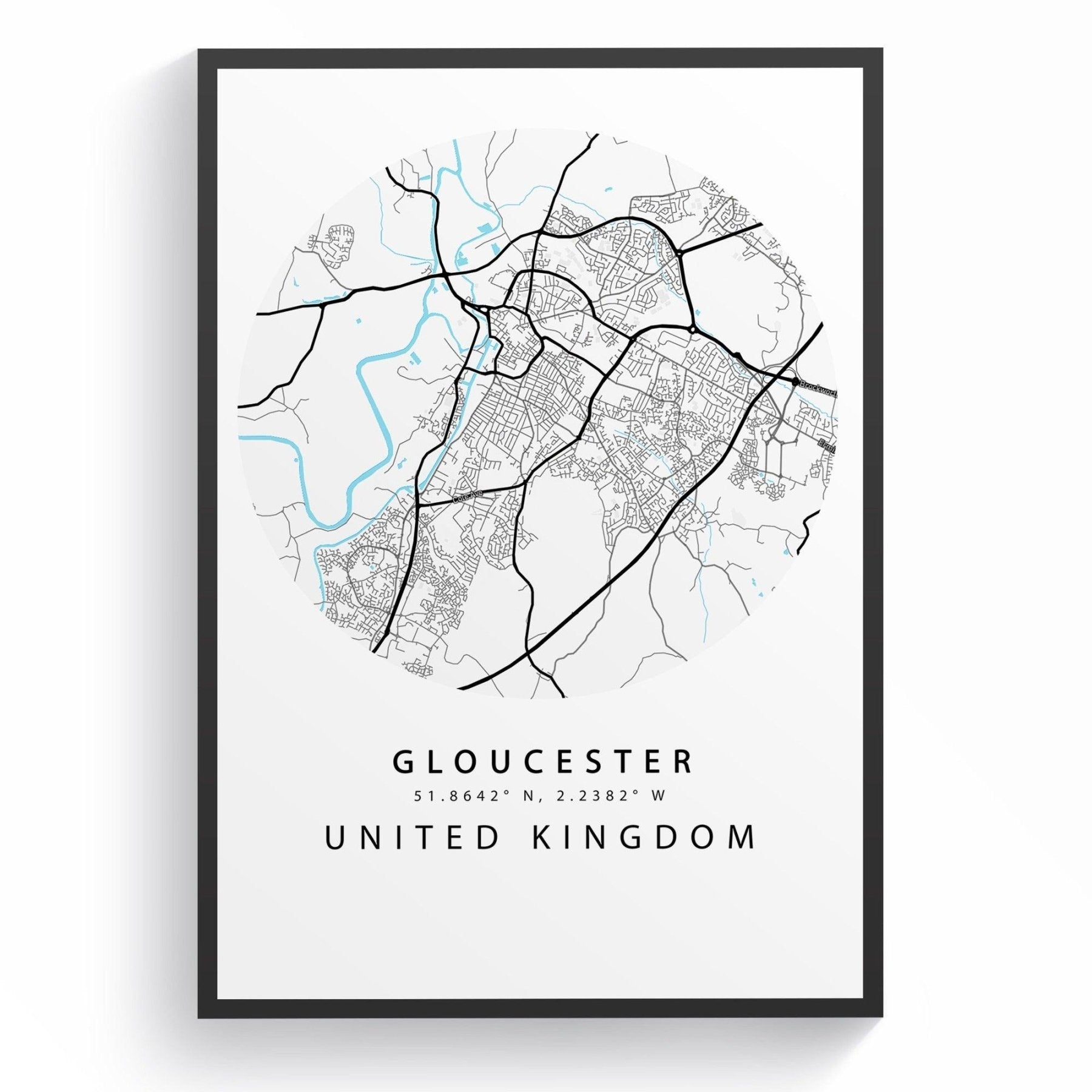 Gloucester Street City Map Print - 98types