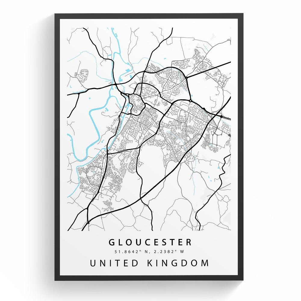 Gloucester Street City Map Print - 98types
