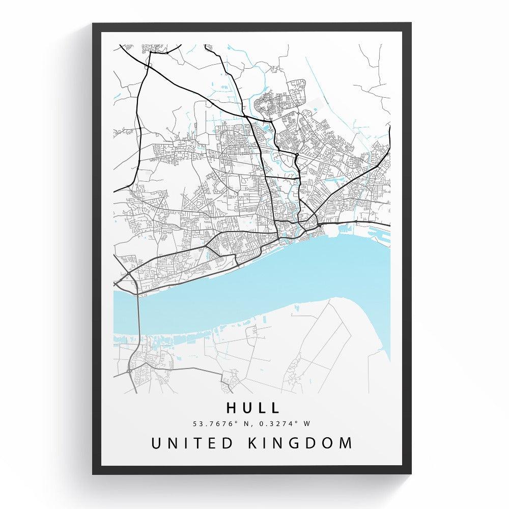 Hull Street City Map Print - 98types