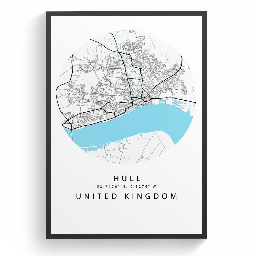 Hull Street City Map Print - 98types