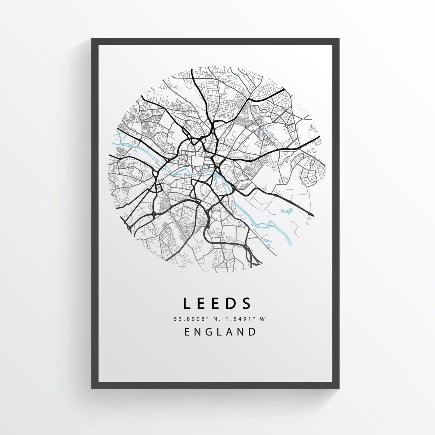 LEEDS City Map Print - 98types
