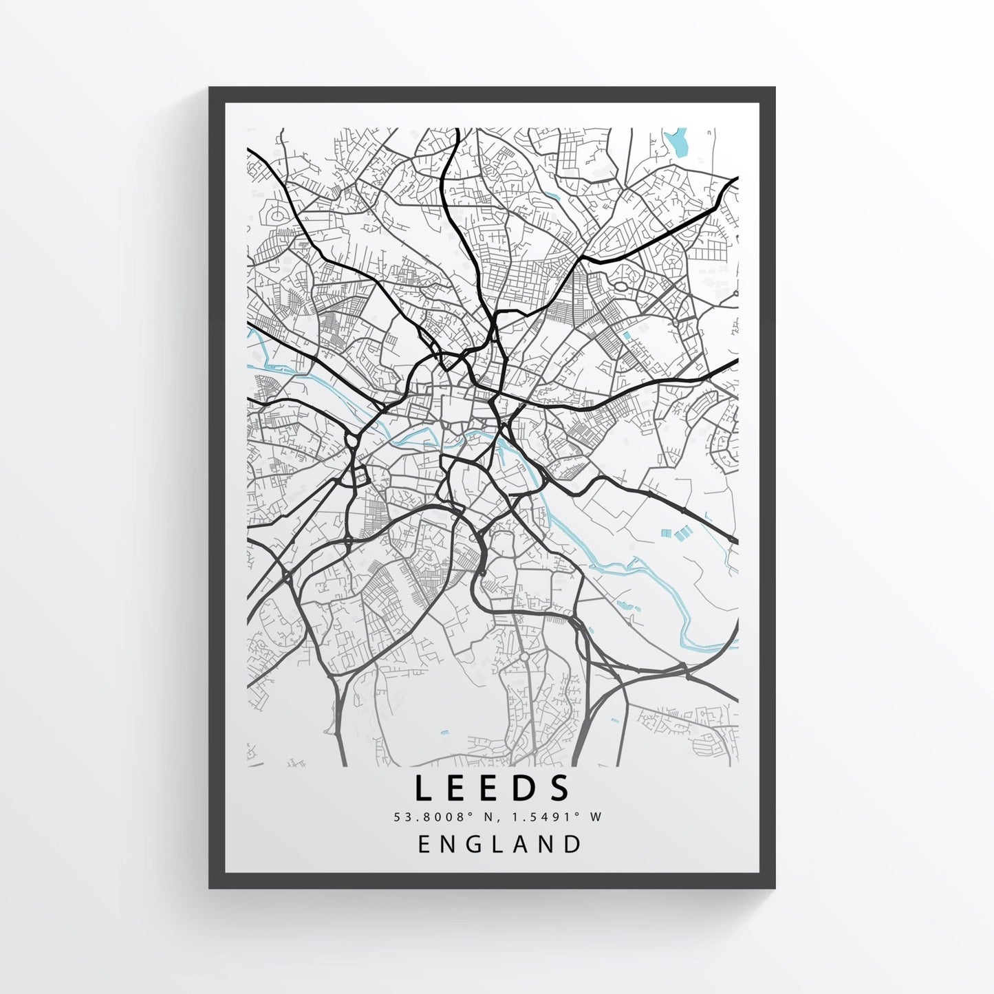 LEEDS City Map Print - 98types