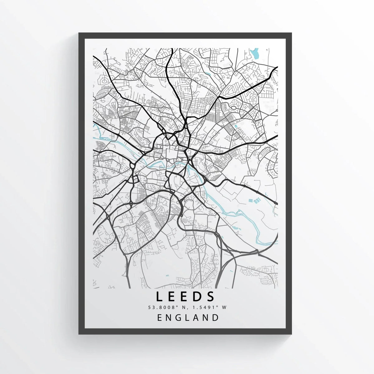 LEEDS City Map Print - 98types