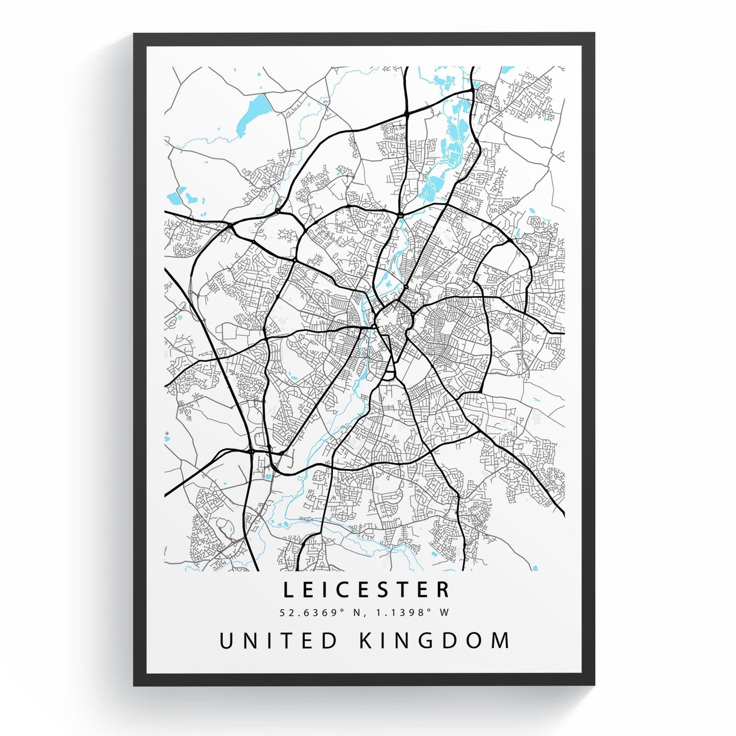 Leicester Street City Map Print - 98types