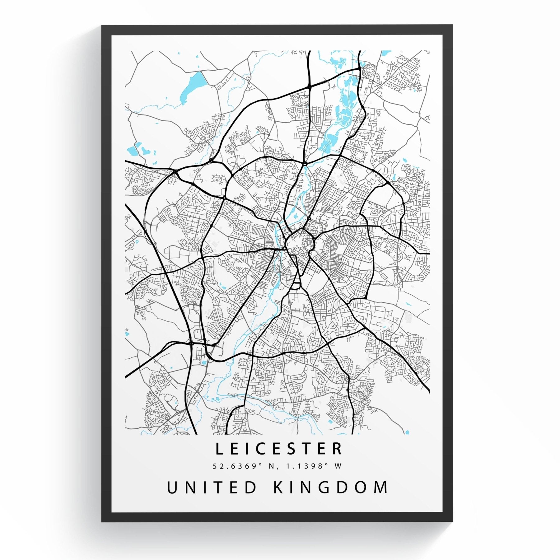 Leicester Street City Map Print - 98types