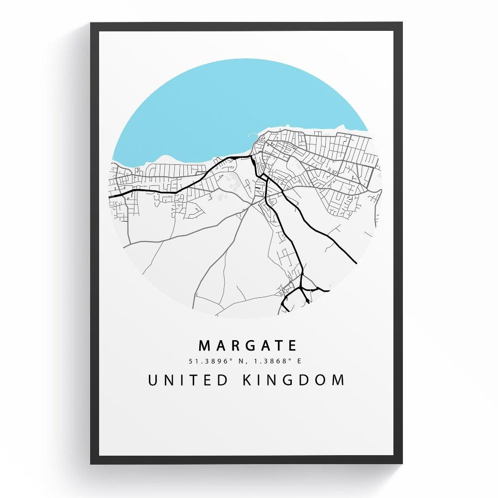Margate Street City Map Print - 98typesUK Maps