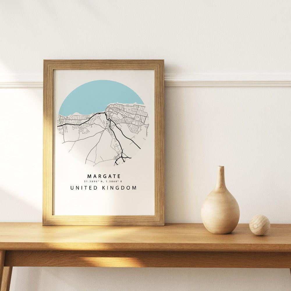 Margate Street City Map Print - 98types