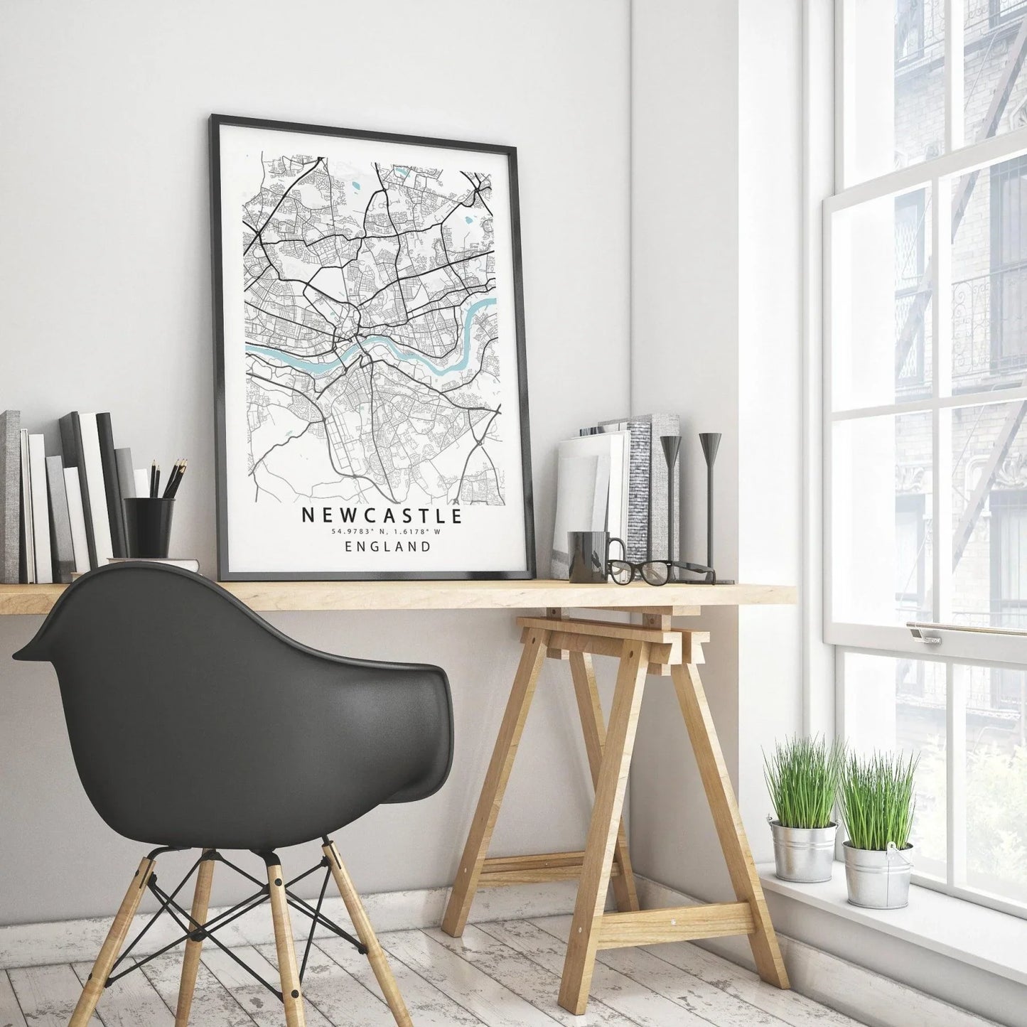 NEWCASTLE City Map Print - 98types