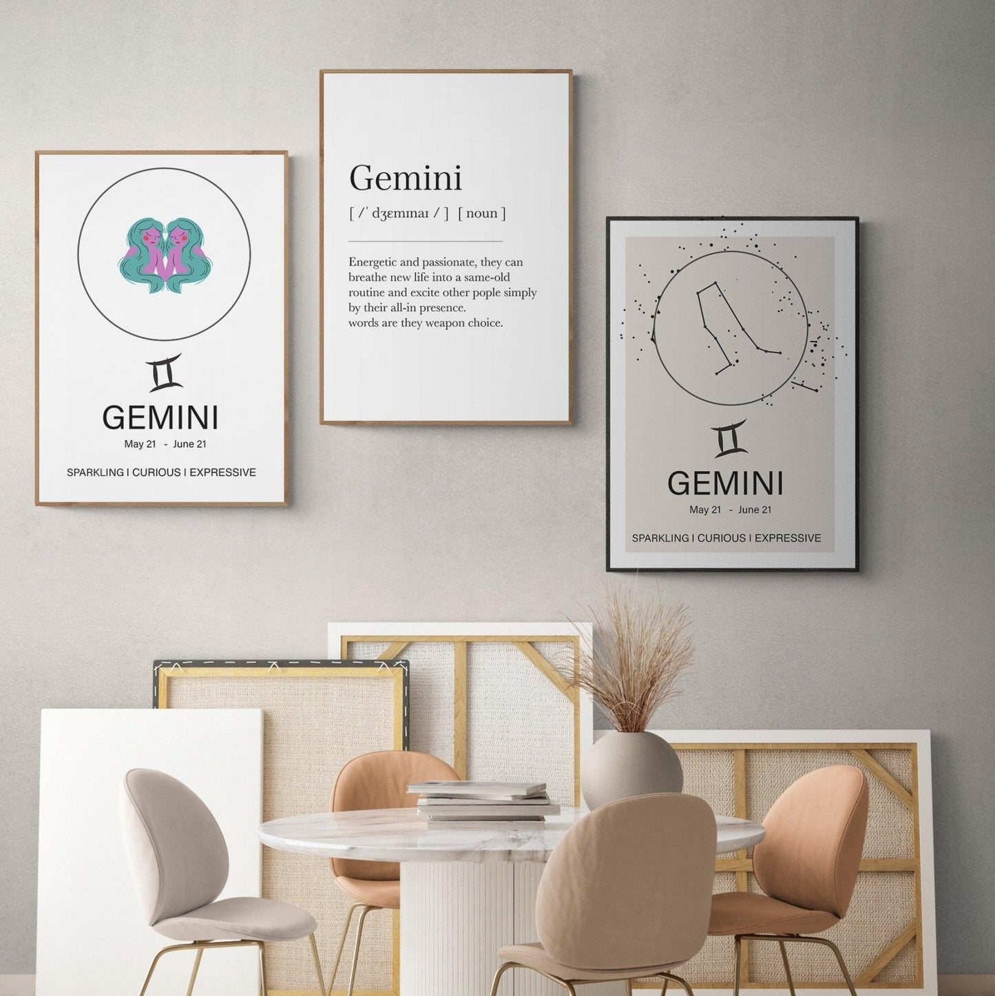 Gemini Sign Prints - 98types