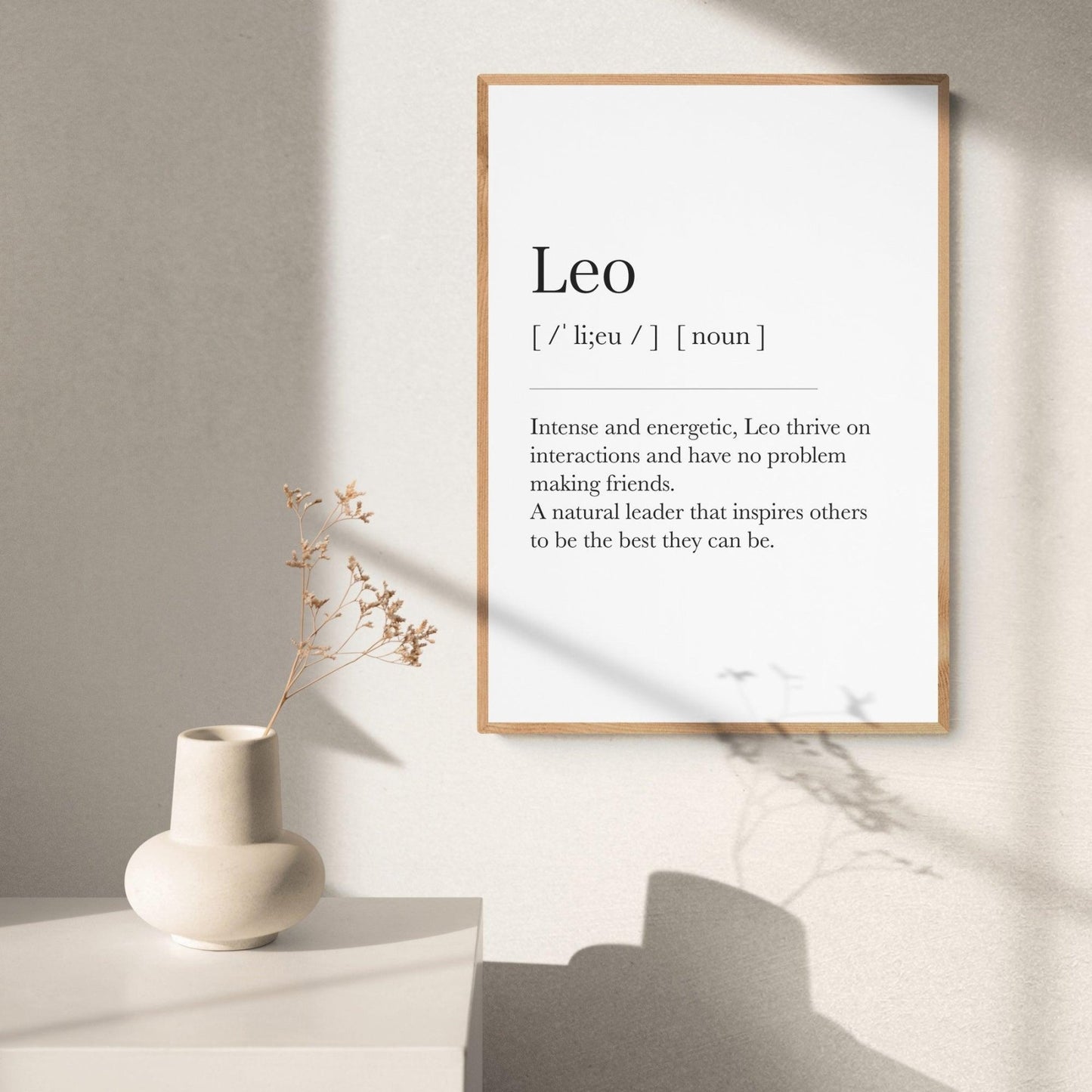 Leo Definition Prints - 98typeszodiac