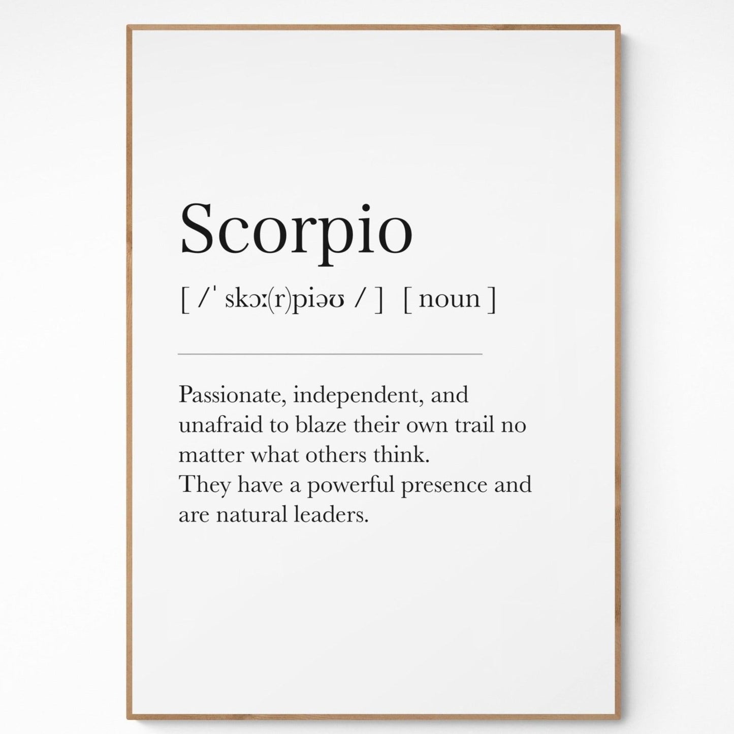 Scorpio Definition Prints - 98types