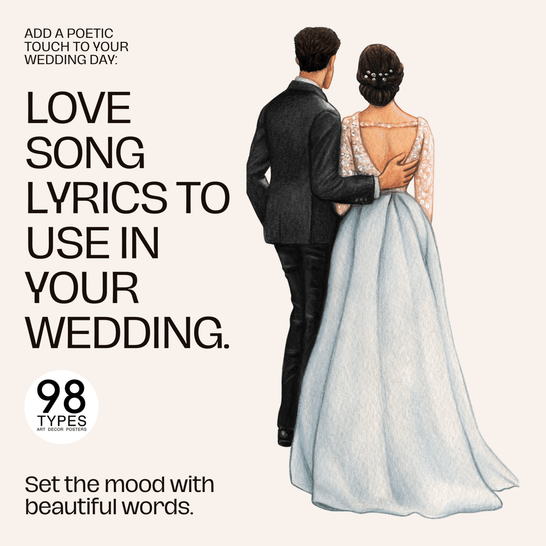 7 Romantic Song Lyrics for Your Wedding - 98types