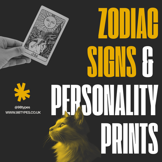 98types · Zodiac & Personality Wall Art UK
