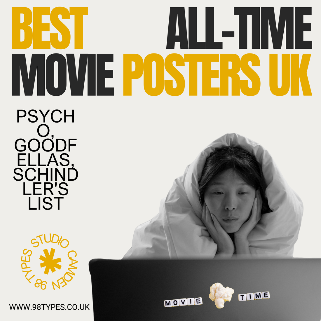 Best All-Time Movie Posters UK — Psycho, Goodfellas, Schindler's List