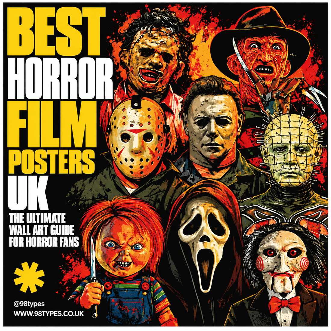 The Best Horror Film Posters UK — The Ultimate Wall Art Guide for Horror Fans