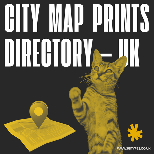 City Map Prints Directory — UK